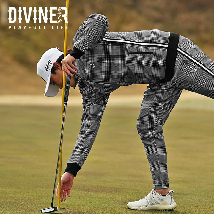 楽天市場】【DIVINER GOLF】ゴルフウェア メンズ セットアップ 