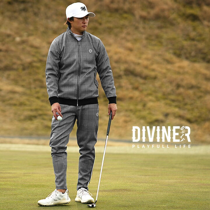 楽天市場】【DIVINER GOLF】ゴルフウェア メンズ セットアップ 