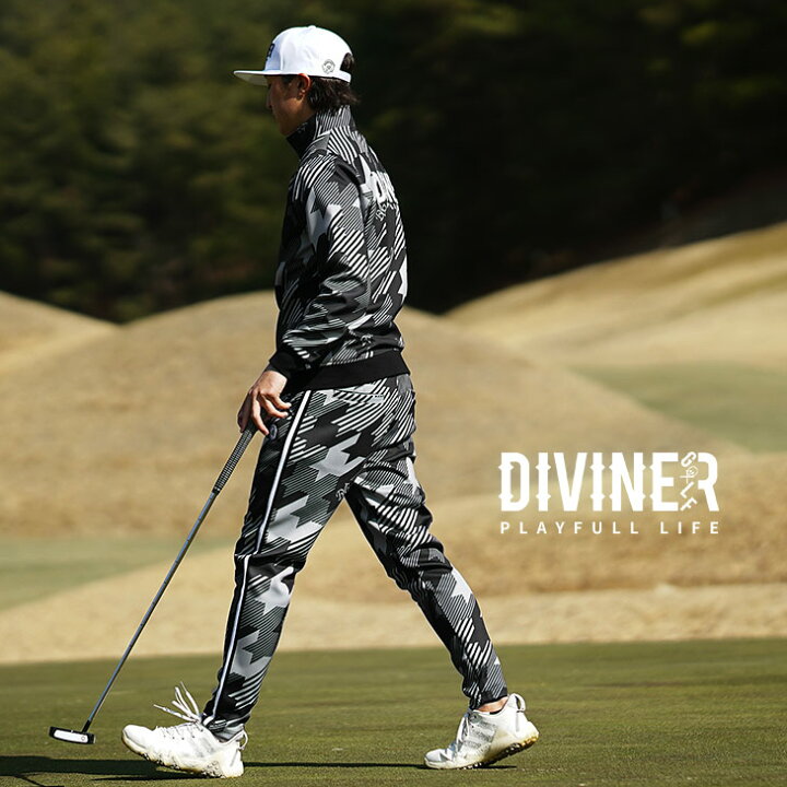 楽天市場】【DIVINER GOLF】ゴルフウェア メンズ セットアップ  