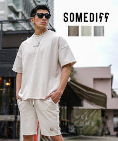 セットアップ メンズ 夏 半袖 ハーフパンツ オーバーサイズ Tシャツ 半袖Tシャツ ショートパンツ ビッグシルエット スウェード 2点セット 上下セット スエード 夏 夏服 夏物 春夏 メンズファッション ちょいワル オラオラ系 joker ジョーカー