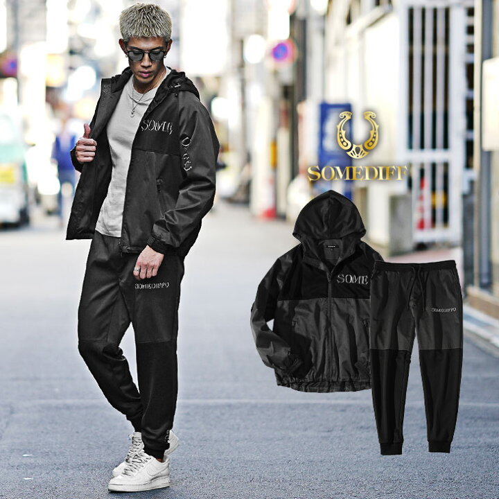 楽天市場】セットアップ メンズ ブランド 切り替え 大きいサイズ  