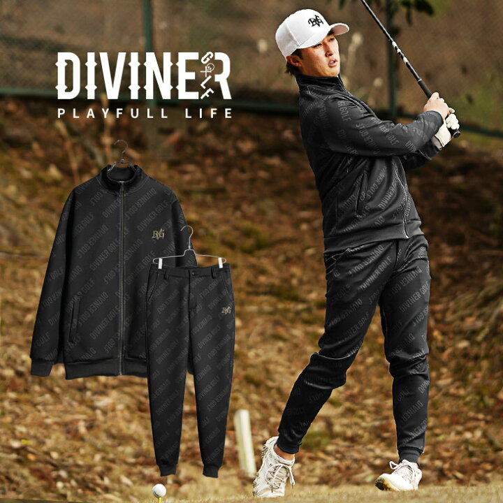 楽天市場】【DIVINER GOLF】ゴルフウェア メンズ セットアップ 