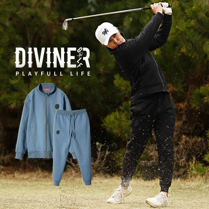 楽天市場】【DIVINER GOLF】ゴルフウェア メンズ セットアップ 