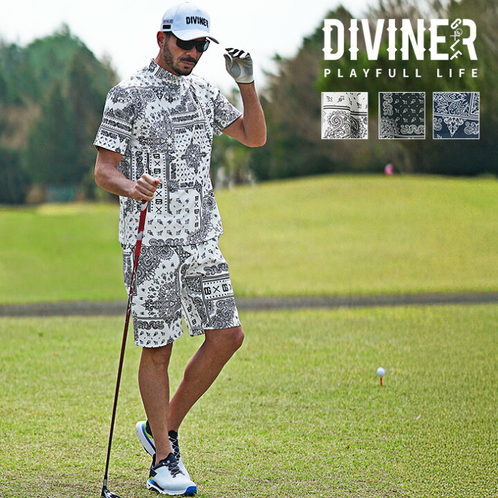 楽天市場】【DIVINER GOLF】 ゴルフ セットアップ メンズ ゴルフウェア 