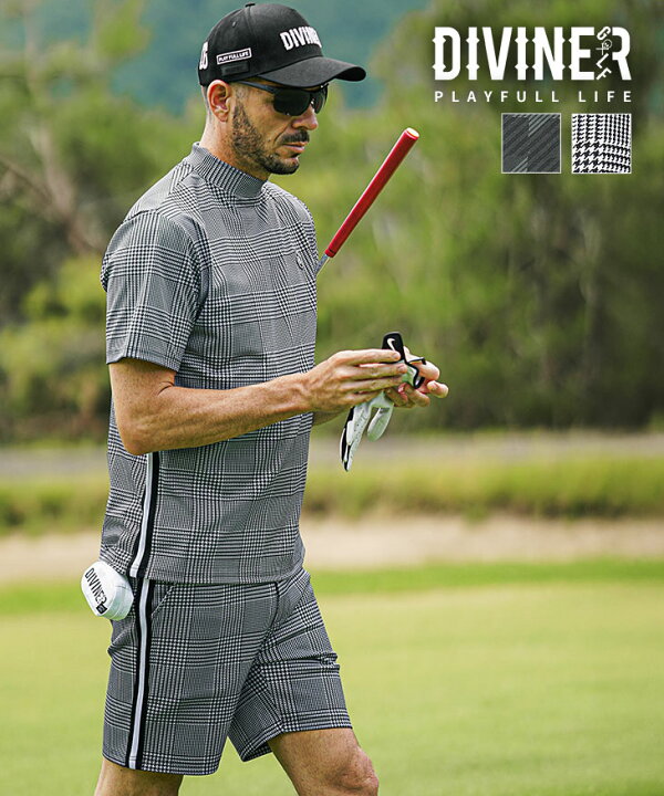 楽天市場】【DIVINER GOLF】 ゴルフウェア メンズ セットアップ 上下 