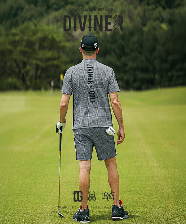 楽天市場】【DIVINER GOLF】 ゴルフウェア メンズ セットアップ 上下 