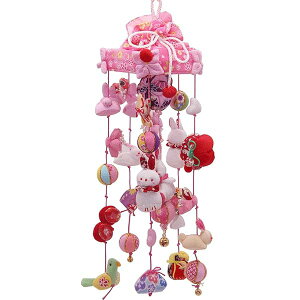 OKBABY つるし雛 つるし飾り 吊るし飾り 吊るし毬 吊るし雛 傘福 雛具 さげもん 雛人形 ひな人形 桃の節句 高さ35cm