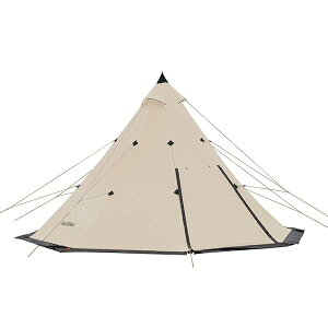 ワンポールピラミッドテント5-8人用マルチパーソンに適したオクタゴンピラミッドテント4シーズンファミリーテント収納バッグ付家庭用簡単設営 キャンプ用品 (カーキ色, 5−8人用)