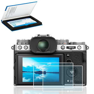 【2枚セット】 液晶保護フィルム Fujifilm 富士フイルム Fuji X-T5 XT5 対応 超薄 強化ガラス 高硬度9H 透過率95%以上 撥水 撥油 撥指紋 レンズクロス付属