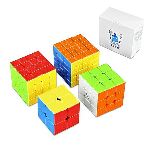 �}�W�b�N�L���[�u 3x3 ���� ���̃p�Y�� ��]�X���[�Y ���Z�p ���ϋv �����\ �q������ �m��ߋ� IQ�A�b�v �]�g�� ��l �X�g���X���� Magic Cube (�Z�b�g4�� �M�t�g��)