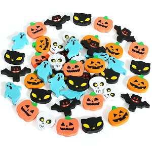 ハロウィン 景品 文房具 消しゴム 48個入 ハロウィングッズ 小物 縁日 イベント お祭り 景品 子供 プレゼント ギフト 可愛い文房具