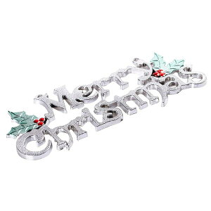クリスマス オーナメント Merry Christmas アルファベット 飾り メリークリスマス 幸せを運ぶ クリスマスツリー飾り ショーウィンドウ 壁 窓 店舗 玄関 壁飾り ドア ハンギングオーナメント (Merry