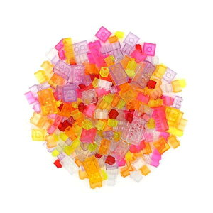 300ピース透明クラシックブロック 基本ビルディング積み木拡張セット 互換 主要ブランド ランダムな色と形 女の子向け