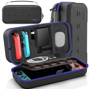 【スイッチ/有機elモデル対応 Switch 2非対応】Switch ケース スイッチ収納 キャリーケース 防水 防塵 防汚 耐衝撃 全面保護 大容量 持ち運び便利 本体/Joy-Con/電源アダプタ/20枚ゲームカード/ケー