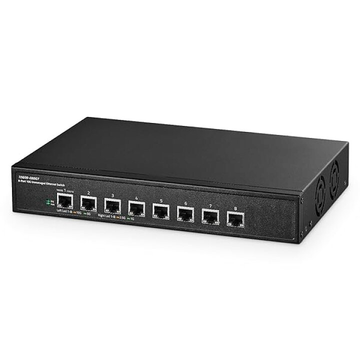 楽天市場】8 ポート 10 ギガビット アンマネージド スイッチ、8x10G 