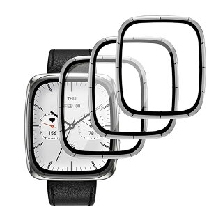 �y3���Z�b�g�zFor Amazfit Active 2 Square 1.75�C���` �t�B���� �ی�t�B���� PMMA+PC�������f�� ���d�x 3D�Ȗ� �����ߗ� �h�w�� �ϏՌ� ��ʑN�₩ �\��t���ȒP