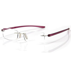 超軽量リムレス老眼鏡 おしゃれリーディンググラス 度数「+1.0〜+4.0」yr0038 (+3.5, ブラック)