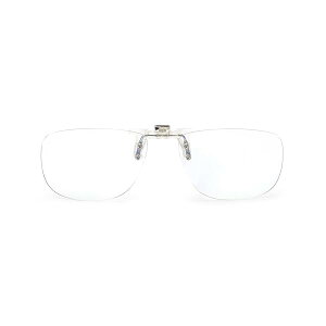 老眼鏡 クリップ式 前掛け老眼鏡 クリップアップ クリップオン 跳ね上げ式 ブルーライトカット UVカット 携帯便利 軽量 男女兼用 (Lサイズ, 度数+2.0)