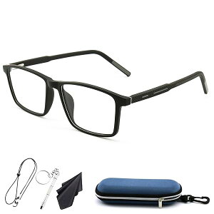 老眼鏡メンズ レディース おしゃれリーディンググラス ブルーライトUVカットT R90 超軽量眼鏡 柔らかいフレームお洒落老眼鏡 メガネケース付き (レッド, 3.5, 倍率)