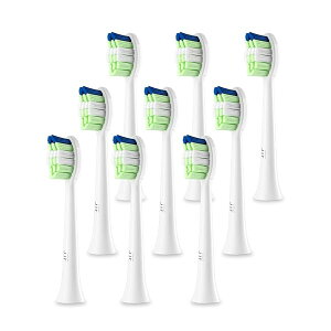 P200 替えブラシ 電動歯ブラシ 標準毛 硬毛 9本入 White