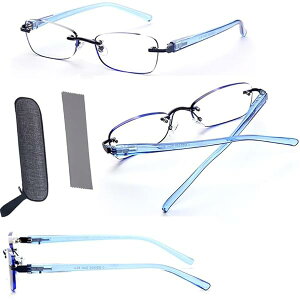 老眼鏡 レディース メンズ おしゃれ ブルーライトカットオシャレ0.5 1.0 1.25 1.50 1.75 2.00 2.50 3.00 3.50 超軽量 PCメガネ 青色光カット フレーム ブランド めがね フチ無し携帯 母の日 父の日 紫外線