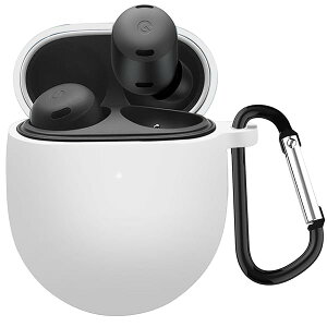 �Ή� Google Pixel Buds Pro 2 �p �P�[�X �S�ʕی� �V���R���ی�P�[�X Pixel Buds Pro 2 / Pixel Buds Pro case �L�Y�h�~ �ϏՌ� �����[�d�\ �y�� �J���r�i�t��(�z���C�g)