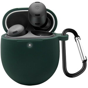 �Ή� Google Pixel Buds Pro 2 �p �P�[�X �S�ʕی� �V���R���ی�P�[�X Pixel Buds Pro 2 / Pixel Buds Pro case �L�Y�h�~ �ϏՌ� �����[�d�\ �y�� �J���r�i�t��(�O���[��)