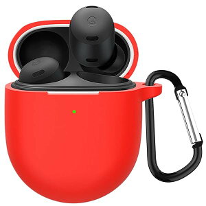 �Ή� Google Pixel Buds Pro 2 �p �P�[�X �S�ʕی� �V���R���ی�P�[�X Pixel Buds Pro 2 / Pixel Buds Pro case �L�Y�h�~ �ϏՌ� �����[�d�\ �y�� �J���r�i�t��(���b�h)