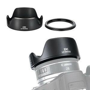 EW-55 �t�� �����Y�t�[�h + �A�_�v�^ �L�b�g �Ԍ` Canon RF 28mm F2.8 STM �����Y �p EW-55 �����Y�t�[�h �݊� �U55mm�ی�t�B���^�[ �� �����Y�L���b�v �����\