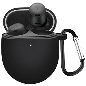 �Ή� Google Pixel Buds Pro 2 �p �P�[�X �S�ʕی� �V���R���ی�P�[�X Pixel Buds Pro 2 / Pixel Buds Pro case �L�Y�h�~ �ϏՌ� �����[�d�\ �y�� �J���r�i�t��(�u���b�N)