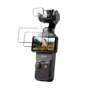 �Ή�DJI Osmo Pocket 3�����K���X�t�B���� 2�� + �����Y�ی�t�B���� 2���w��h�~ ���Y���Ɏq�ގ������ߗ� ������ �� 9H�d�x�����^ �C�A�Ȃ��ȒP�\��t�� ���E���h�G�b�W���H