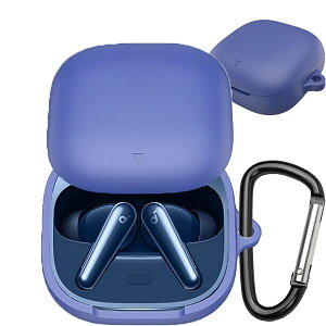 For Anker Soundcore Liberty 5 �P�[�X Liberty 5 �ی�P�[�X �_�炩�� �V���R���� �����h�~ �L�Y�h�~ �ϏՌ� �h�o �y�� �����[�d�\ �J���r�i�t�� �����h�~(�u���[)