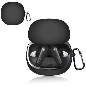 �Ή� Anker Soundcore Liberty 5 �P�[�X ���ɔ� �t��V���R���f�� LED�� �ϏՌ� �h�� �h�o �y�ʃf�U�C�� ���C�����X�[�d�Ή� ���h�~ �����h�~ �V���v���X���� �J���r�i�t��(Anker Soundcore Libert