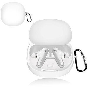 �Ή� Anker Soundcore Liberty 5 �P�[�X ���ɔ� �t��V���R���f�� LED�� �ϏՌ� �h�� �h�o �y�ʃf�U�C�� ���C�����X�[�d�Ή� ���h�~ �����h�~ �V���v���X���� �J���r�i�t��(Anker Soundcore Libert