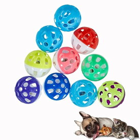 猫用おもちゃボール 鈴 10個 ボール 運動不足解消 愛猫 猫おもちゃ ペット用品 ランダムな色