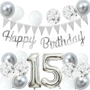 15 a o[ D Zbg 傫 40inch Vo[ a  o[ t 100cm nbs[ o[Xf[ HAPPY BIRTHDAY K[h 12inch Vo[ zCg D18pcs t Zbg q