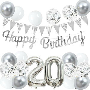 20 a o[ D Zbg 傫 40inch Vo[ a  o[ t 100cm nbs[ o[Xf[ HAPPY BIRTHDAY K[h 12inch Vo[ zCg D18pcs t Zbg q