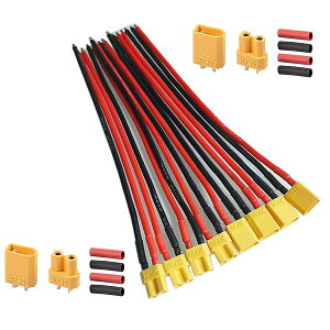 4�y�A XT30�R�l�N�^�[ XT-30�I�X���X�R�l�N�^ XT30 �I�X ���X �o���b�g �R�l�N�^ �v���O RC ���|�o�b�e���[�p �i15CM 16AWG�V���R�����C���[�t���j2�y�AXT30�V�[�X�n�E�W���O�R�l�N�^�v���O (XT30�v��