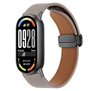 ���U�[�o���h Xiaomi Smart Band 10/9/8 �Ή� �����o���h ���C �o�b�N���t�� ���� �����ȒP �{�v �ւ��x���g �r�W�l�X�X�^�C�� �X�g���b�v �����x���g �R���p�`�u�� Xiaomi Mi Band 10/9/8 (���C�g�O���[