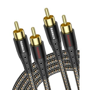 RCA �P�[�u�� 1M RCA�I�[�f�B�I�P�[�u�� 24k�����b�L 2RCA to 2RCA(��/��) �X�e���I �����P�[�u�� �I�X-�I�X �ϊ� HiFi���� �X�s�[�J�[�A�A���v�A�z�[���V�l�}�A�e���r�AHiFi�V�X�e���p