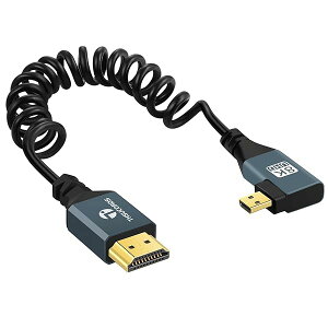 8K �E�p L�� �}�C�N��HDMI to HDMI �J�[�� �P�[�u���A90�xHDMI to �}�C�N��HDMI�I�X-�I�X�X�L�k �p�C�����R�[�h�A8K@60Hz�A4K@120Hz�A48Gbps�ARaspberry Pi 4�ASony�J�����p(90cm)