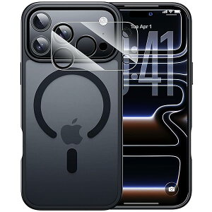 iPhone 17 Pro Max P[X, JیtBt, MagSafe Ή, ČR MIL Ki̗ی , CX[dΉ, }bgw, ~ (ubN)