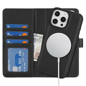 iPhone 16 Pro Max P[X Magsafe Ή iPhone16ProMax P[X 蒠^ }OZ[t ϏՌ y2in1z J[h[ CX[dΉ tFCNU[i6.9C`Ήj -ubN