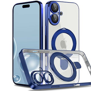 iPhone 16 p P[X MagSafeΉ Ot NA bLH Jo[ ԍڃz_[Ή @\ Yی ^y ϏՌ\ _炩TPU ACtH16 p CJo[ NAP[XiiPhon