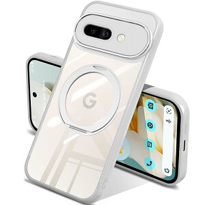 Google Pixel 9a �P�[�X �N���A MagSafe�Ή� �O�[�O�� �s�N�Z��9a �J�o�[ �����O 360�x��]�X�^���h �ϏՌ��ی� �����O�t�� �}�O�l�b�g���� ���ϖh�~ ���C�����X�[�d�� �}�O�Z�[�t�Ή�(����)