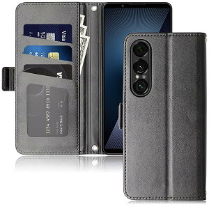 Ή Xperia 1 VII P[X 蒠^ XQ-FS44 SO-51F SOG15 Ή J[h [ PU ϏՌ z Jo[ (ubN, Xperia 1 VII)