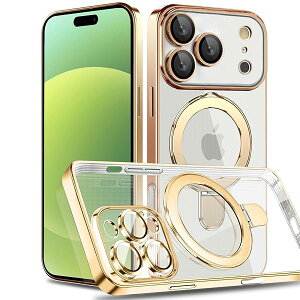 iPhone 17 Pro p P[X MagSafeΉ Ot NA bLH Jo[ ԍڃz_[Ή @\ Yی ^y ϏՌ\ _炩TPU ACtH17 Pro p CJo[ NAP[X