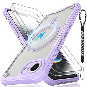 iPhone 16EP[XpMagsafeΉCXϏՌیP[XA[hXgbv2*9 hKX̃XN[veN^[ƃobÑ}bgdbJo[6.1C`(p[v)