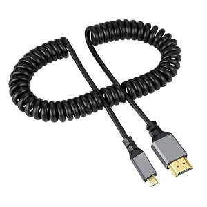 4K 60hz HDMI �I�X - �}�C�N�� HDMI 1.4 �I�X �R�C����X�g���b�`�P�[�u�� �X�g���[�g �R�l�N�^ HDTV ���j�^�[ �R���s���[�^�[ ���b�v�g�b�v�p