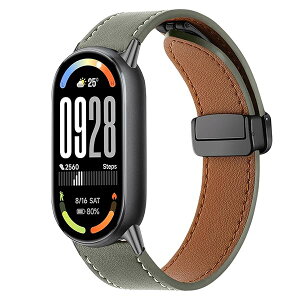 ���U�[�o���h Xiaomi Smart Band 10/9/8 �Ή� �����o���h ���C �o�b�N���t�� ���� �����ȒP �{�v �ւ��x���g �r�W�l�X�X�^�C�� �X�g���b�v �����x���g �R���p�`�u�� Xiaomi Mi Band 10/9/8 (�O���[��)